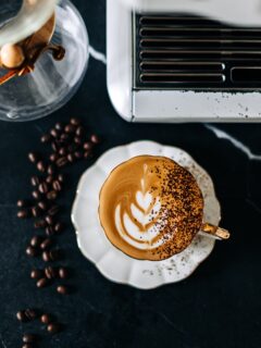 pour a latte with me.🤗
.
.
.
.
but no I’m not drinking lattes lately I’m drinking sparkly refreshers, but this was part of a brunch photoshoot I did which I’m posting 
🥑soon🥑
